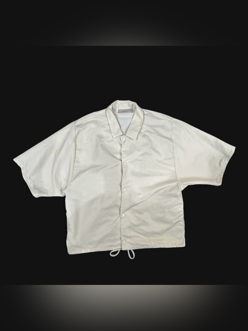 Essentials Cream Men's Windbreaker Jacket